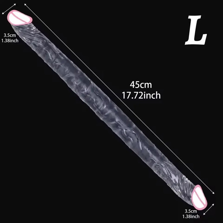 Double Headed Realistic Dildo Long Penis Double Penetration Adult Sex Toys for G Spot Vagina Anal Sex Designed for Lesbian Women SHOPEZRA L.L.C.