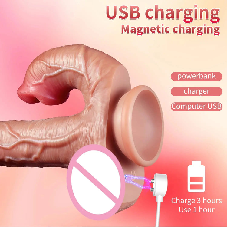 Realistic Thrusting Dildo for Women Licking Vibrator Clit G-Spot Stimulation Remote Control Adult Sex Toys Anal Masturbators SHOPEZRA L.L.C.