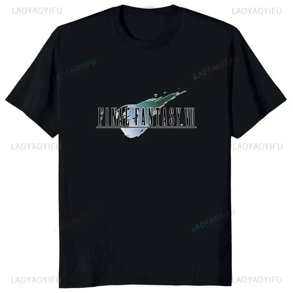 Japan Game Final Fantasy Creative Printed Cloud Strife Tshirt VII Remake Harajuku Anime Man T-shirt Causal Hipster Comfort Tees by Dropshipman