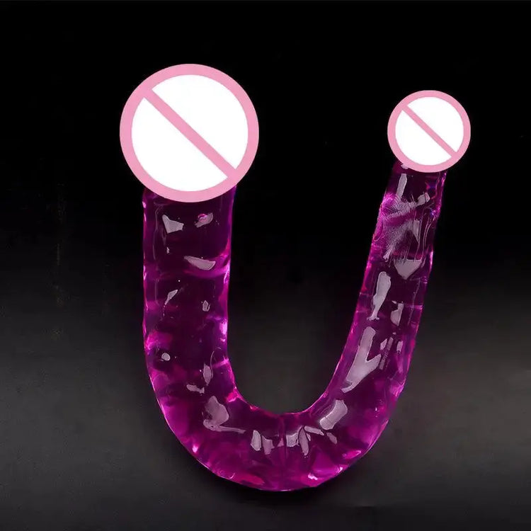 Double Ended Dildo Realistic Jelly Waterproof Flexible Long Toy for Women Lesbian Couples Bedroom Fun SHOPEZRA L.L.C.