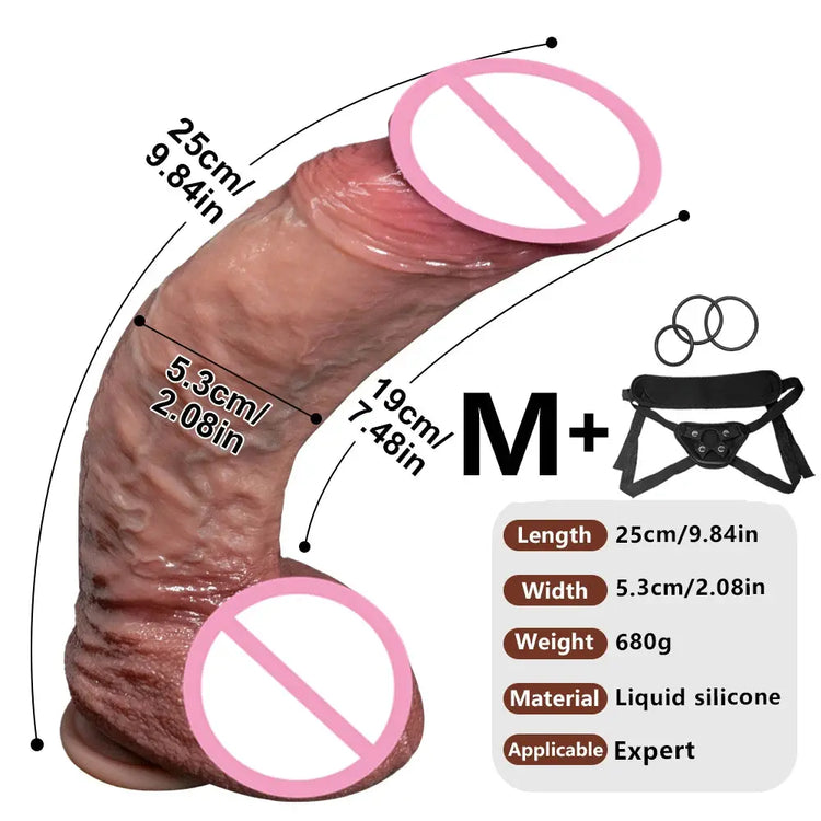 Big Glans Realistic Cock Thick Dildo Soft Silicone Penis Anal Dildos Dick Sex Toys for Women Men Masturbator Sex Shop SHOPEZRA L.L.C.