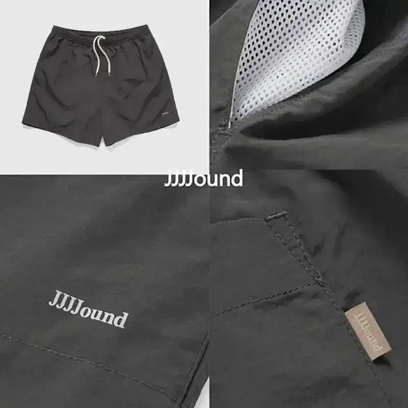 JJJJOUND joint nylon solid color classic quick-drying shorts drawstring loose sports beach pants men and women couple trend by Dropshipman