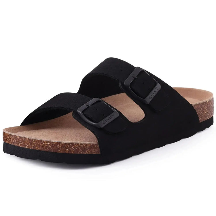 Shevalues Cork Sole Slippers For Women Men Classic Suede Summer Sandals With Arch Support Fashion Orthopedic Beach Cork Shoes SHOPEZRA L.L.C.