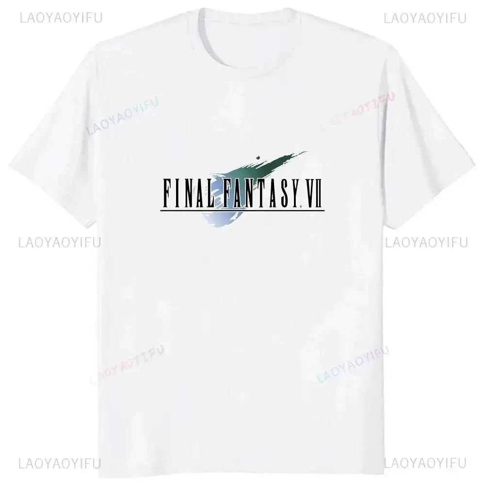 Japan Game Final Fantasy Creative Printed Cloud Strife Tshirt VII Remake Harajuku Anime Man T-shirt Causal Hipster Comfort Tees by Dropshipman