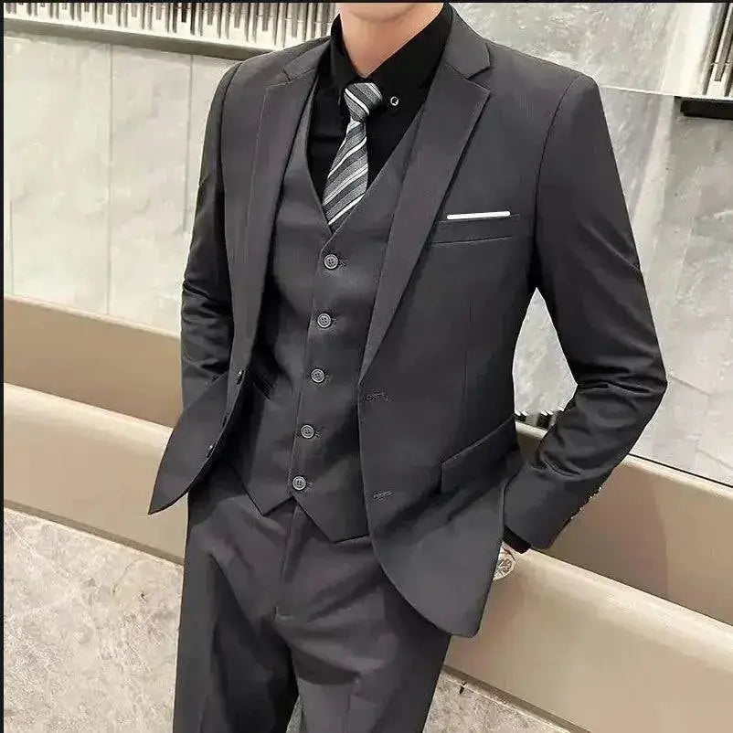 Suit (Blazer+ Vest + Trousers) Men&