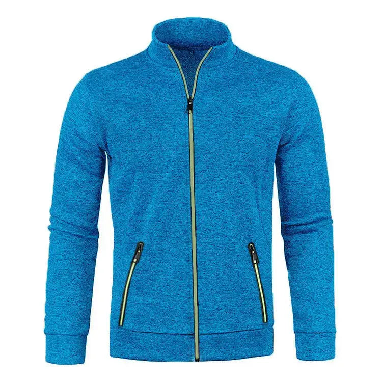 Oversized S-5XL Men Cardigan Sweatshirts Male Zip Up Solid Color Turtleneck Long Sleeve Slim Knitwear Coats BSD-ZW119 SHOPEZRA L.L.C.