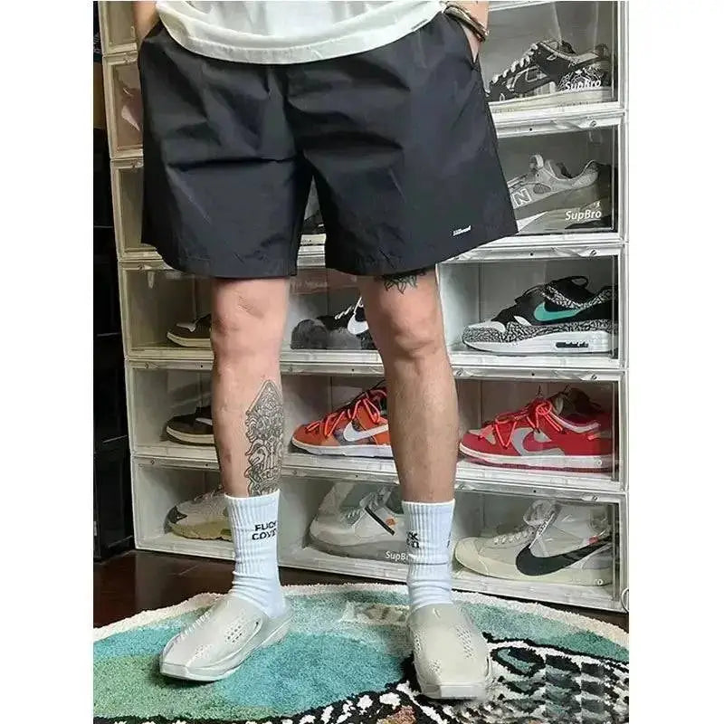 JJJJOUND joint nylon solid color classic quick-drying shorts drawstring loose sports beach pants men and women couple trend by Dropshipman