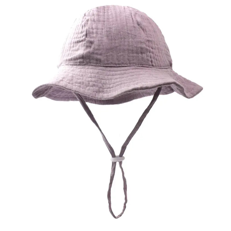 Baby Cotton Bucket Hats New Children Sunscreen Outdoor Caps Boys Girls Print Panama Hat Unisex Beach Fishing Hat For 3-12 Months SHOPEZRA L.L.C.