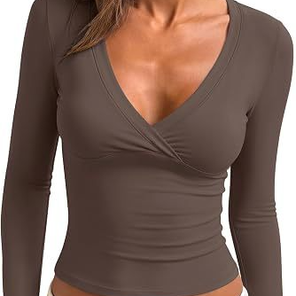 Womens V-Neck Slim Fit Shirt