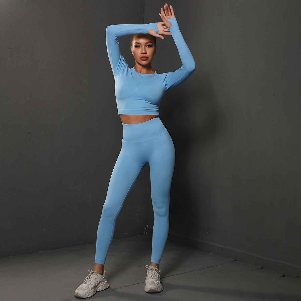 Seamless Pleated Yoga Suits