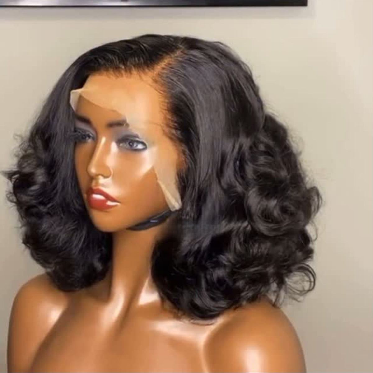 Front Lace Human Hair Wigs Curly