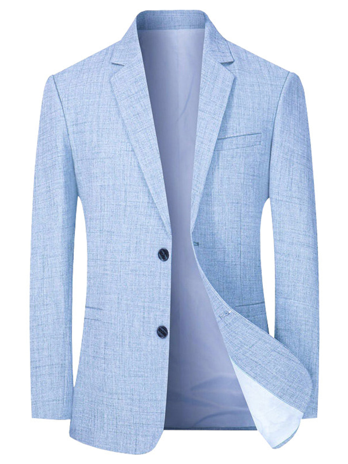 Slim Fit Casual Solid Color Suit Jacket