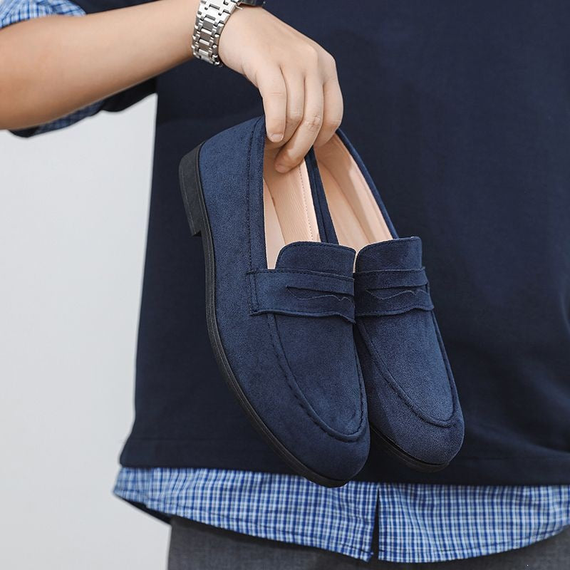 Mens Suede Slip-On Loafers