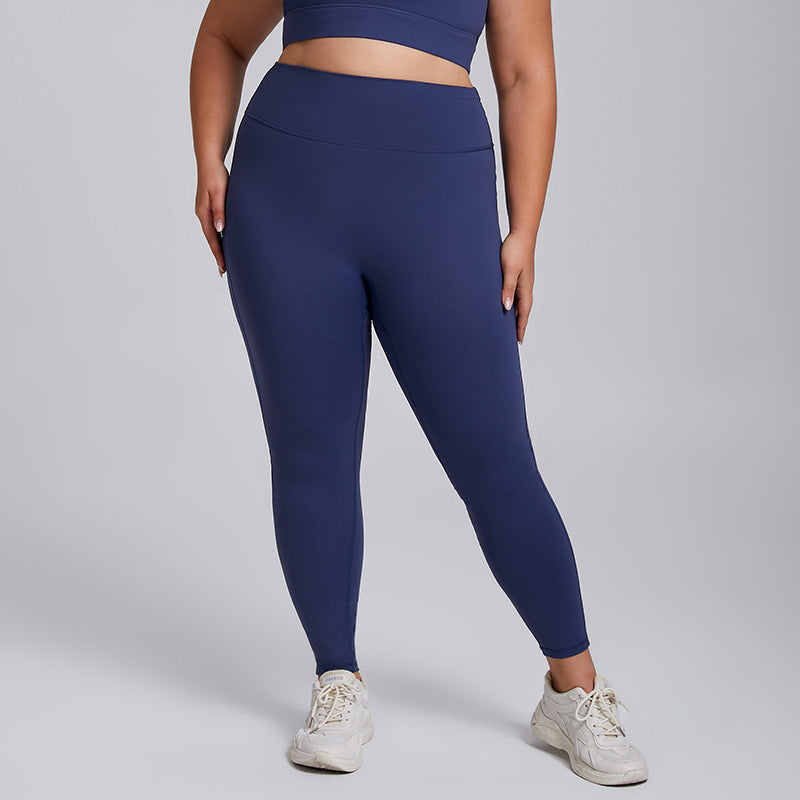 Womens Plus Size High Elastic Yoga Fitness Suit