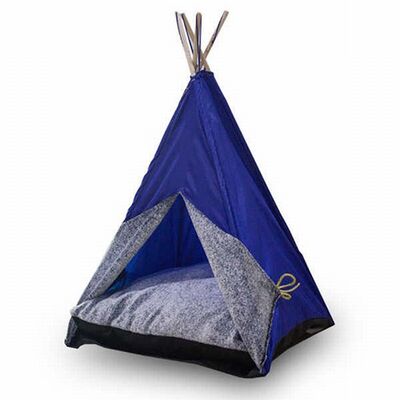 Bedspet Blue Cat and Small Breed Dog Tent 50x50x70 cm