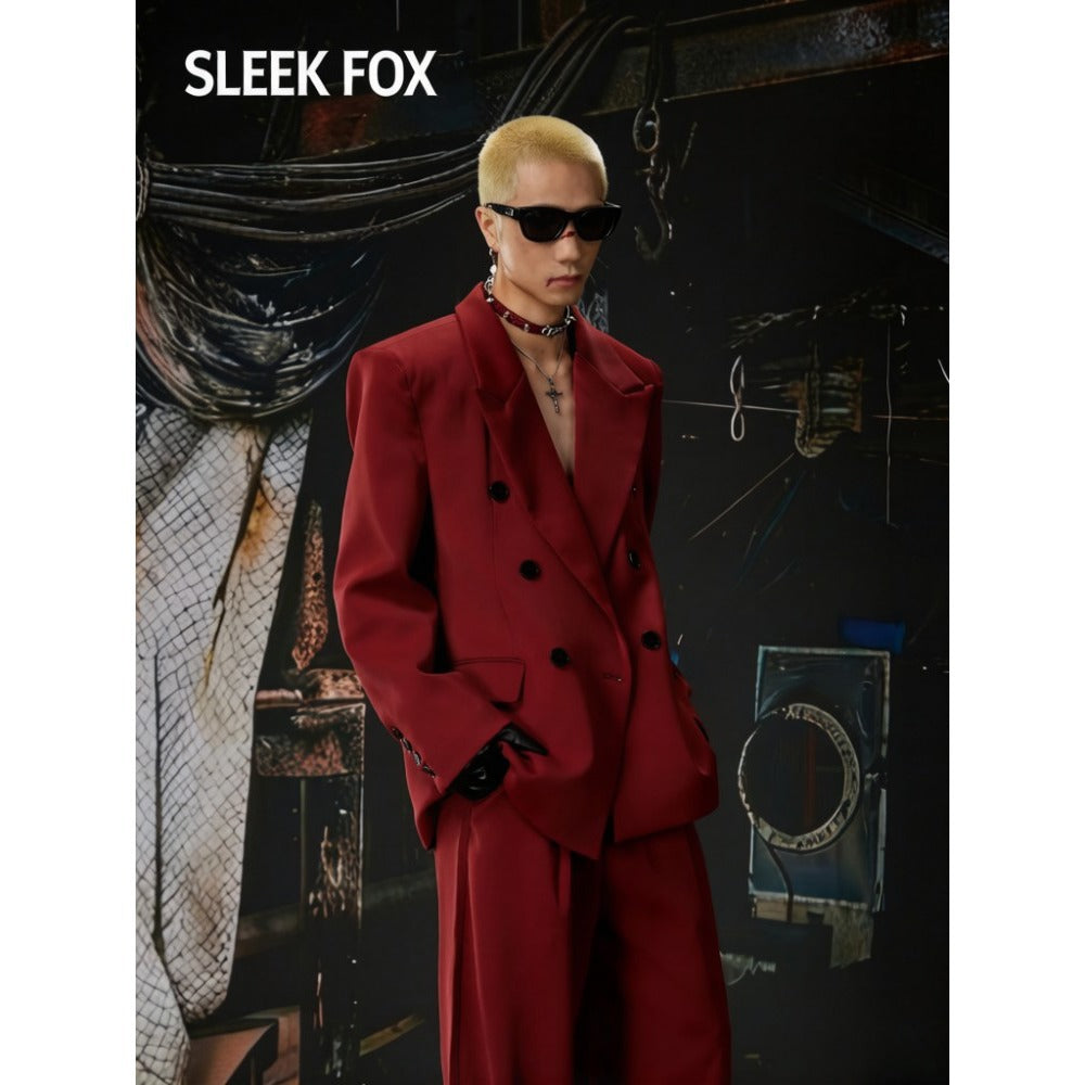 Double-Breasted Slim-Fit Jacket