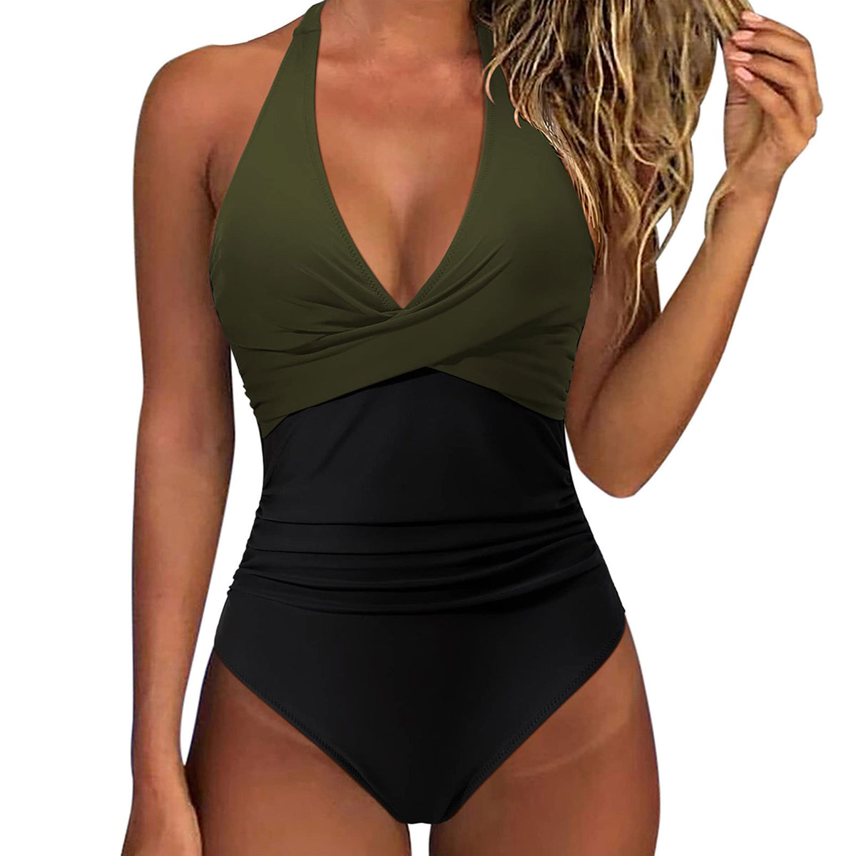 Sexy Backless Lace-up One-Piece Swimsuit