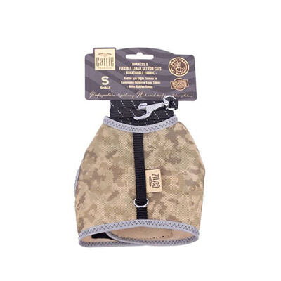 Cattie Camouflage Air Mesh Cat Harness and Leash Set 20-30cm