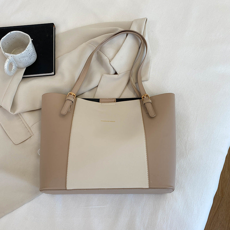 Retro PU Leather Shoulder Tote Bag