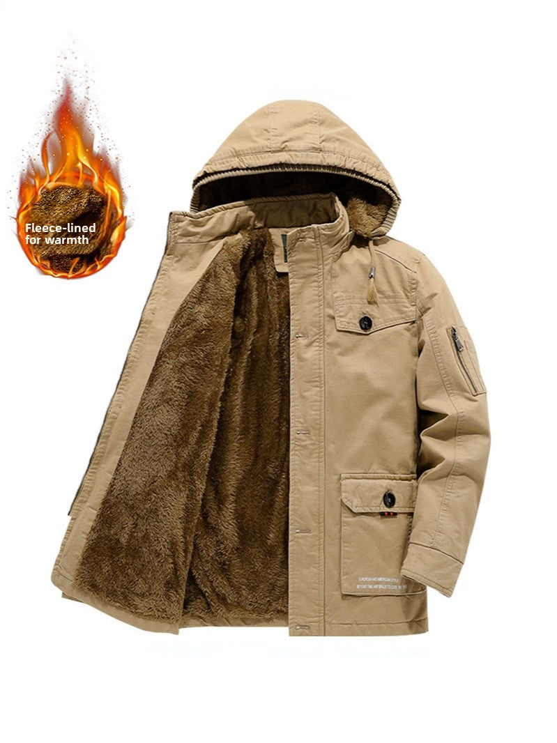Fleece Lined Quilted Cotton Jacket