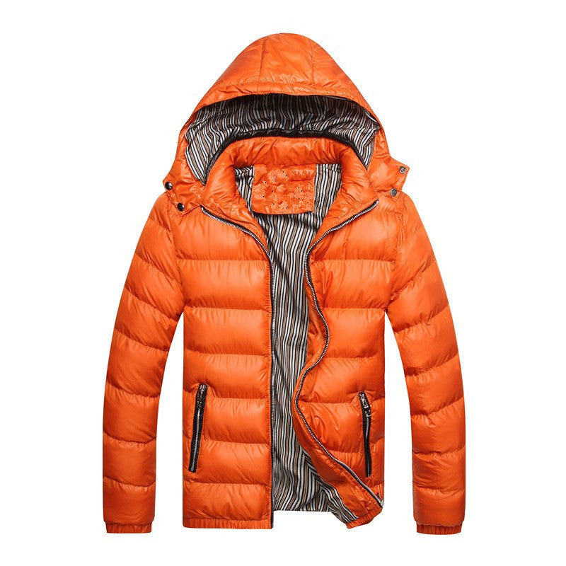 Winter Thickened Down Jacket with Removable Collar