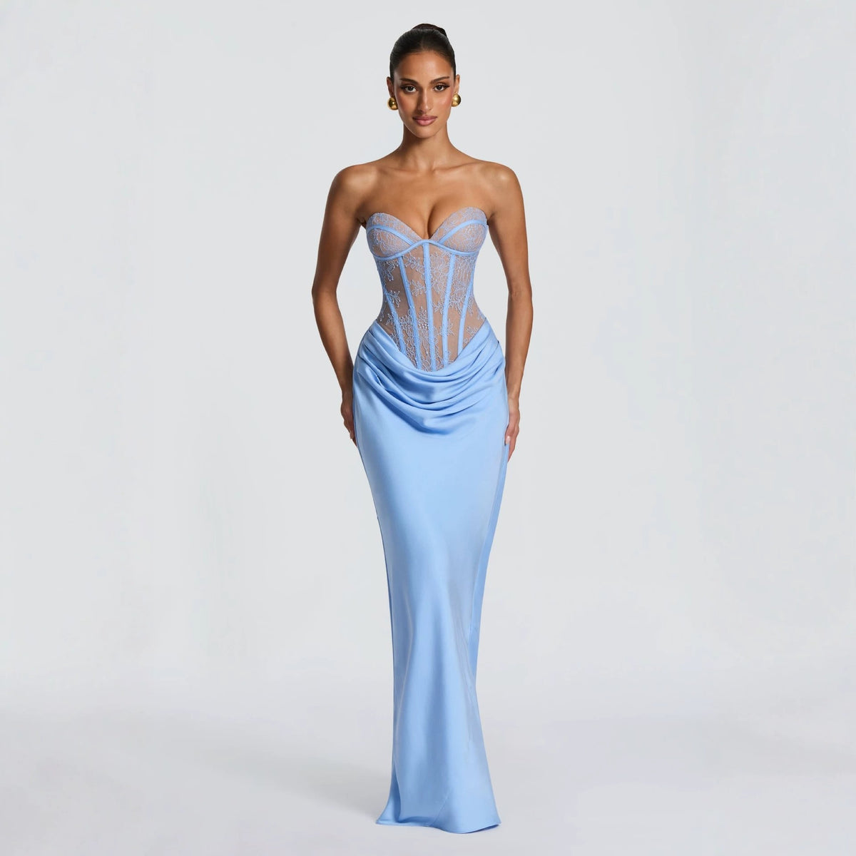 Elegant Lace Evening Gown