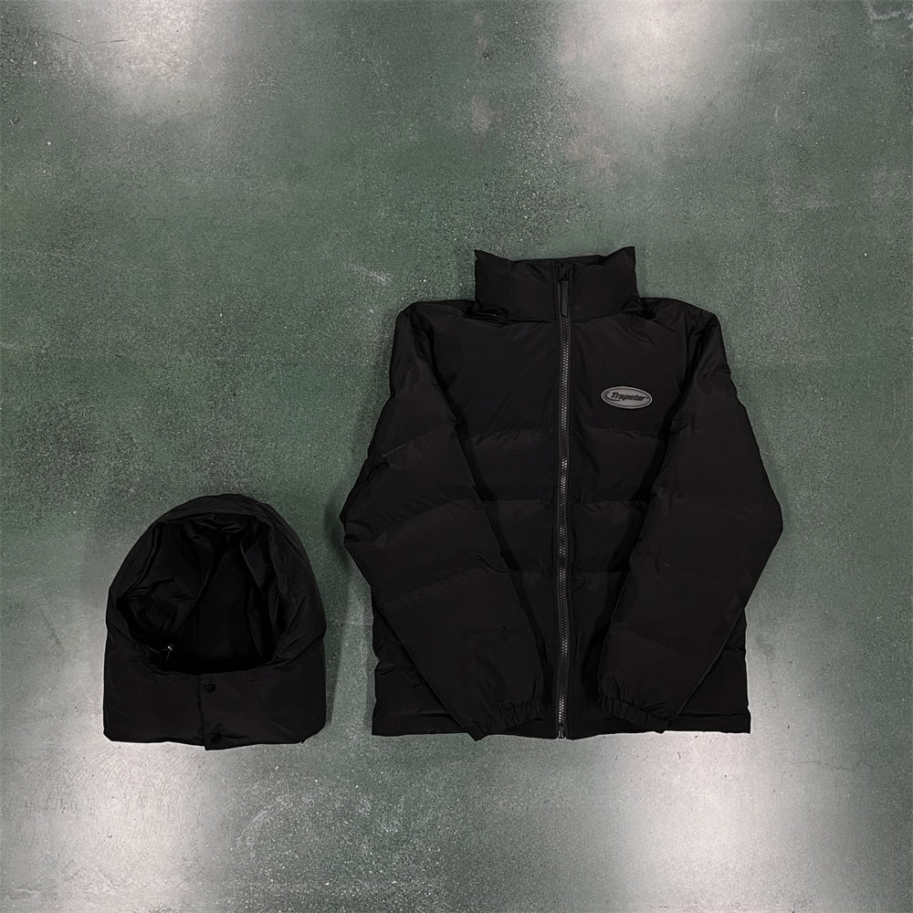 Gradient color embroidered winter jacket set