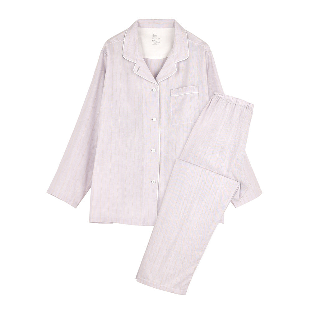 Double Layer Gauze Cotton Pajama Set