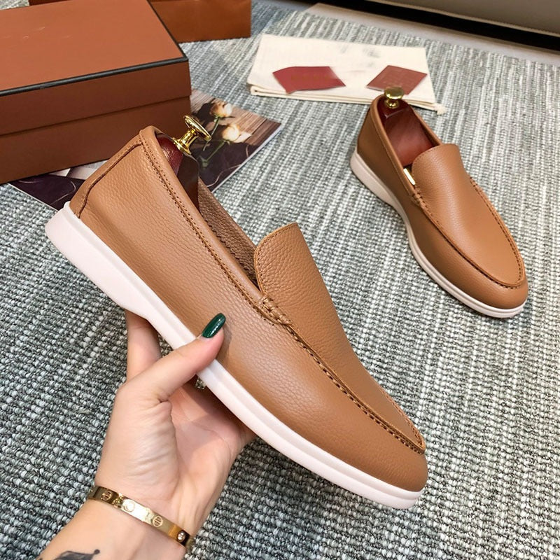Men Slip On Loafers Breathable Flat Shoes