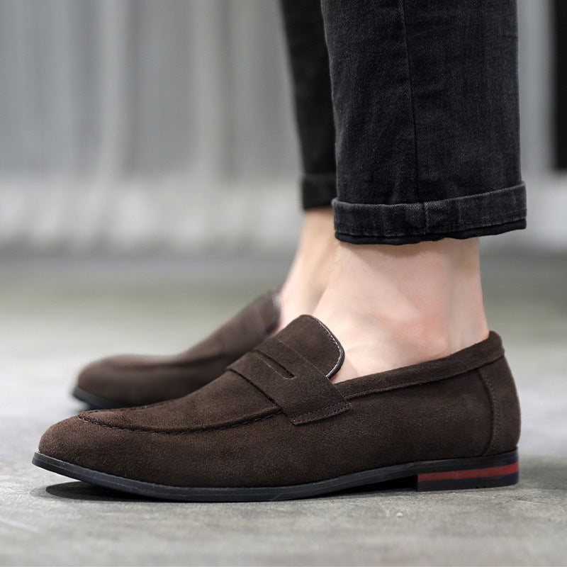 Solid Color Loafers Slip On Casual Beanie Shoes