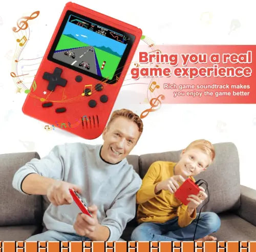 3.0 inch retro portable handheld mini video game console with 400 built-in classic games and optional gamepad