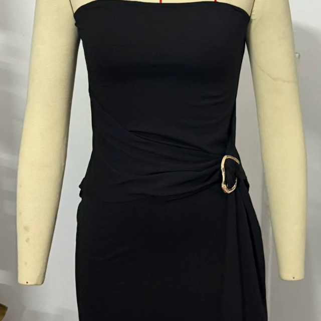 Womens Sleeveless Off Shoulder Long Dress