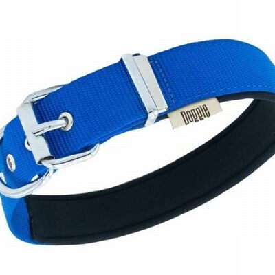 Doggie Comfort Woven Dog Collar Royal Blue 3x55 cm