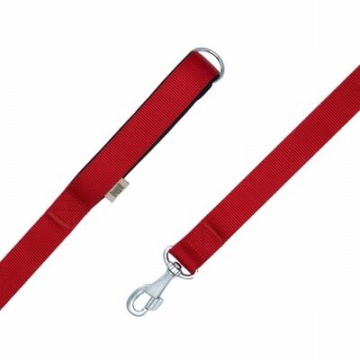 Doggie Comfort Classic Woven Red Dog Leash for Large Breeds 3x100cm