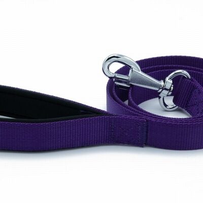 Doggie Comfort Classic Woven Purple Dog Leash 2.5x120 cm