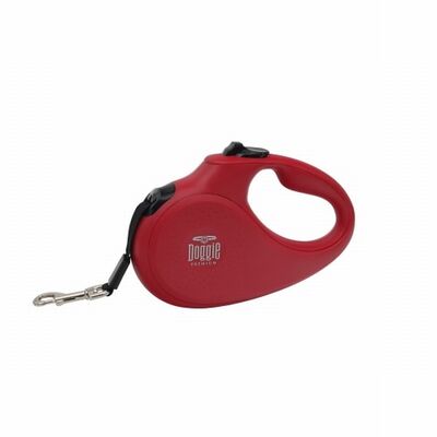 Doggie Master Series Large Retractable Dog Leash Red