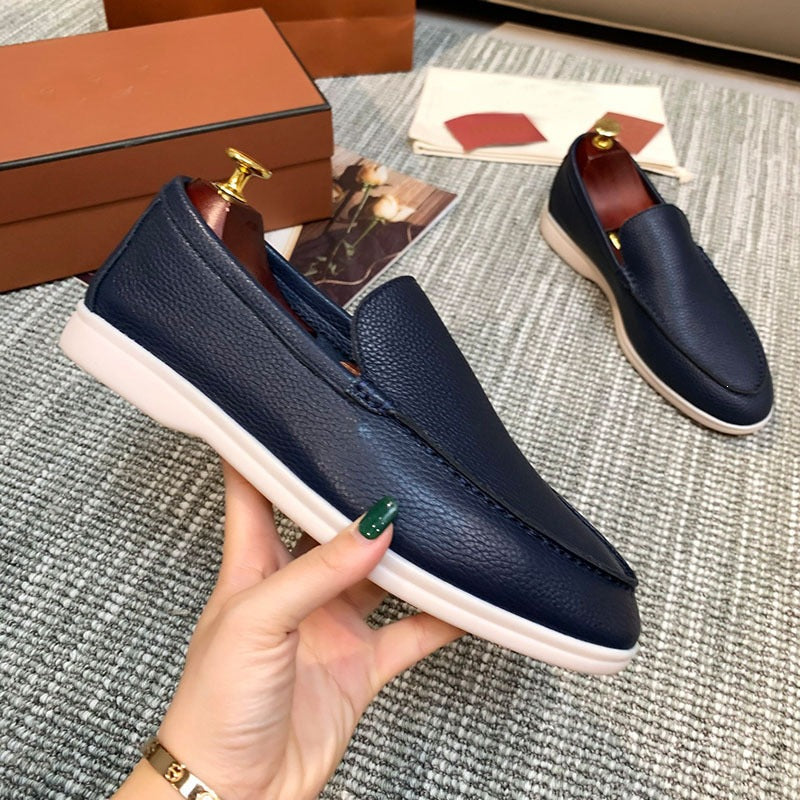 Men Slip On Loafers Breathable Flat Shoes