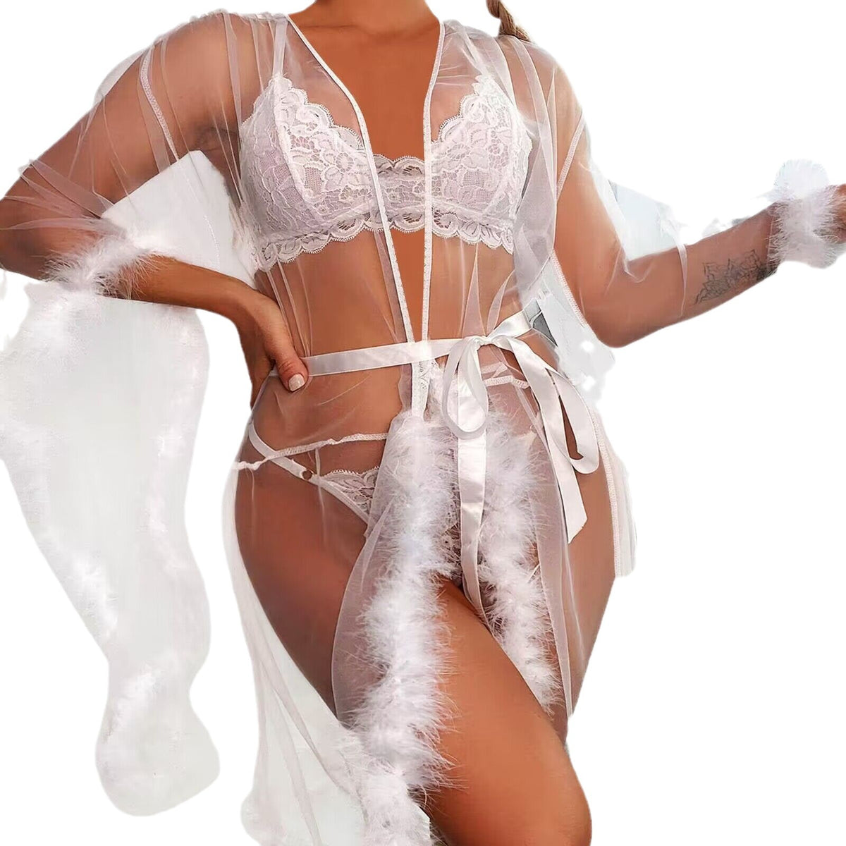 See-through mesh sex underwear seduces MAO MAO&