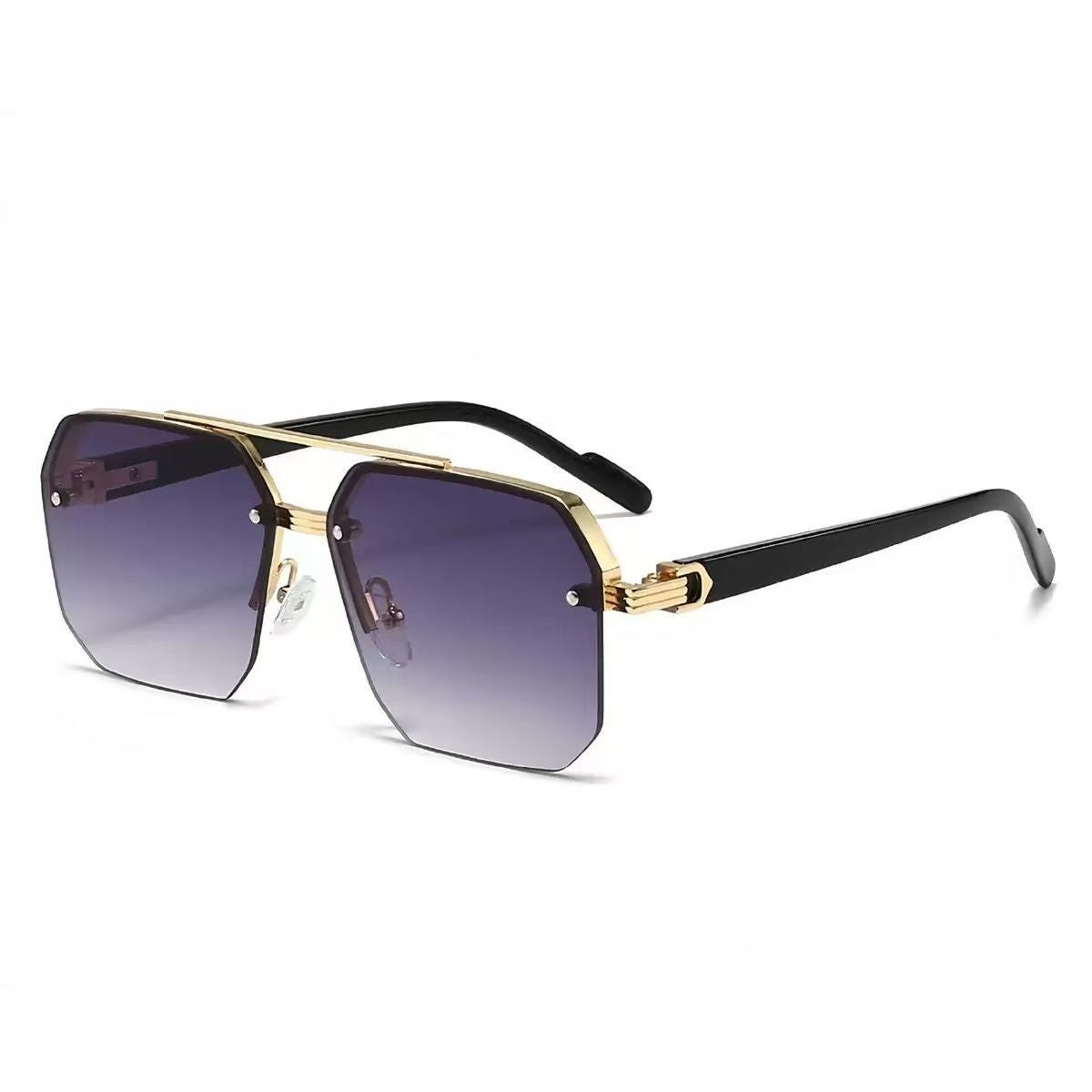 Metal frame polarized sunglasses