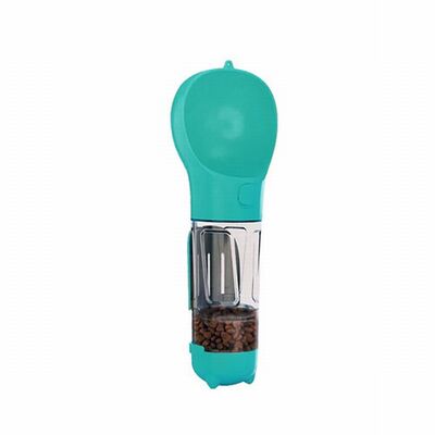 EuroDog Dog Travel Water Bottle with Food Container Blue 750ml