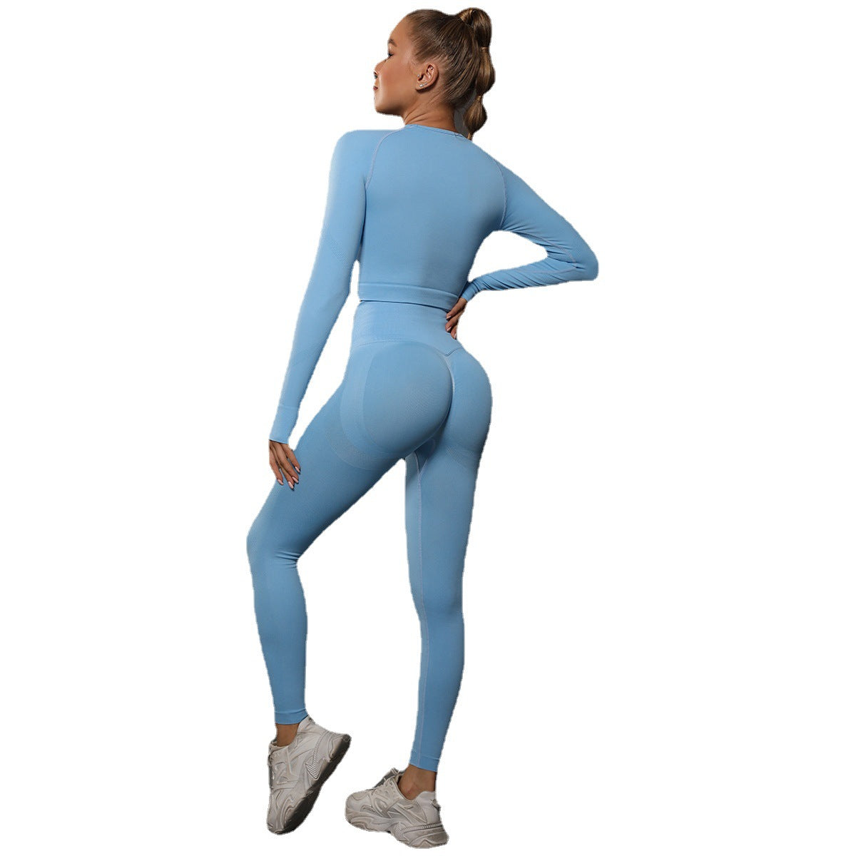 Seamless Pleated Yoga Suits
