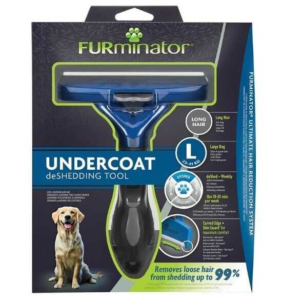 Furminator Long Hair Undercoat Deshedding Tool for Large Dogs