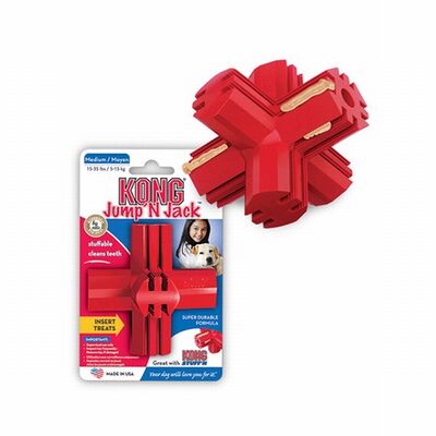 KONG Dental Dog Toy Durable Rubber Chew Large 11cm