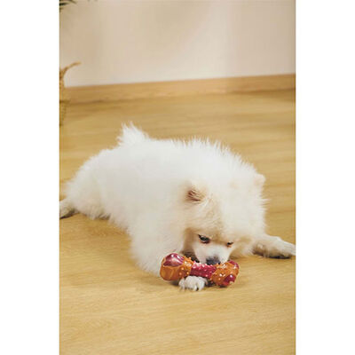 M-Pets Carnivore Bone Bacon Flavored Dog Toy Small 11.7cm