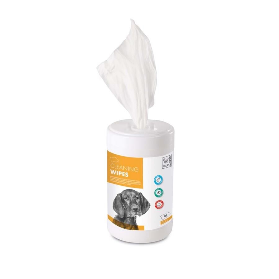 M-Pets Pet Cleaning Wipes for Eyes Ears and Nose 80 Count
