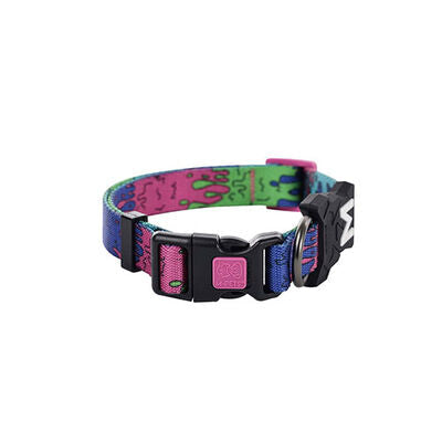 M-Pets Urban Style Lava Adjustable Dog Collar Medium 30.5-50.8cm