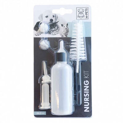 M-Pets Puppy and Kitten Nursing Bottle Set with Brush 66 ml