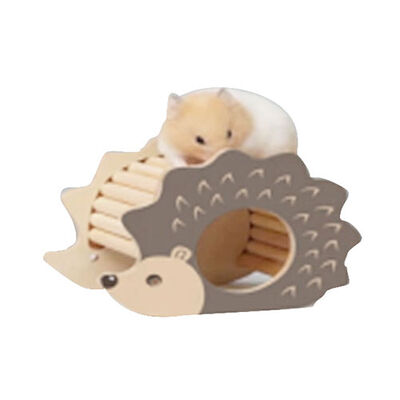 Pawise Easyway Wooden Hedgehog Hideout Natural Nest 15x9x10 cm