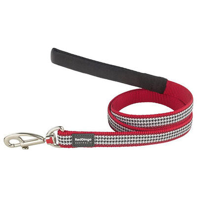 Reddingo Fang It Patterned Red Dog Leash Medium 20mm 1.2m