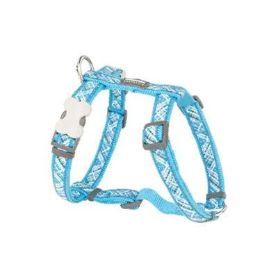 Reddingo Flanno Pattern Turquoise Dog Harness Medium 20mm